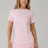 t shirt alongada tapa bumbum em poliamida dry fit na cor rosa claro epulari 7