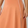 short saia laranja moda evangelica em poliamida epulari 4