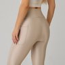 calca legging na cor kaki em poliamida media compressao epulari 12