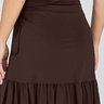 short saia cafe marrom poliamida moda praia evangelica epulari 14