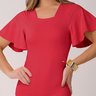body feminino na cor morango em poliamida epulari 4
