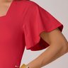 body feminino na cor morango em poliamida epulari 7