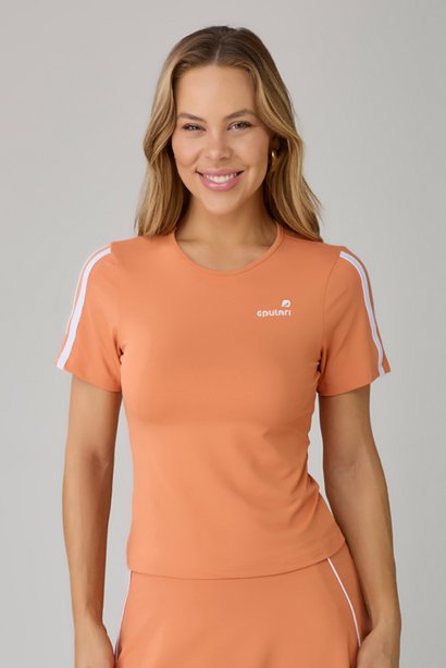 Cropped Laranja Poliamida Proteção UV Epulari 