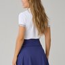 short saia azul marinho em poliamida com estampa exclusiva epulari 1