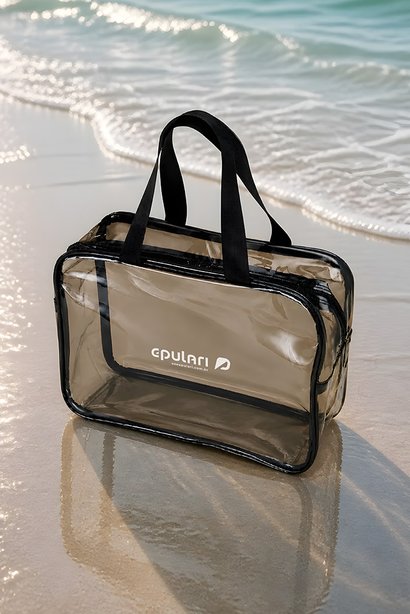 Necessaire Impermeável Preto Epulari 
