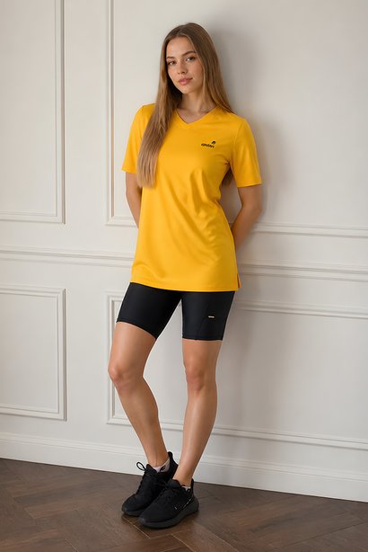 Camiseta Cobre Bumbum Amarelo Gema Poliamida Proteção Solar Epulari