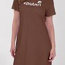 vestido camisetao de algodao na cor marrom epulari moda fitness evangelica 2