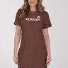 vestido camisetao de algodao na cor marrom epulari moda fitness evangelica 7
