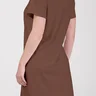 vestido camisetao de algodao na cor marrom epulari moda fitness evangelica 11