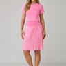 short saia plissado rosa moda evangelica epulari 2