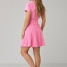 short saia rosa evase de poliamida moda fitness evangelica epulari 10