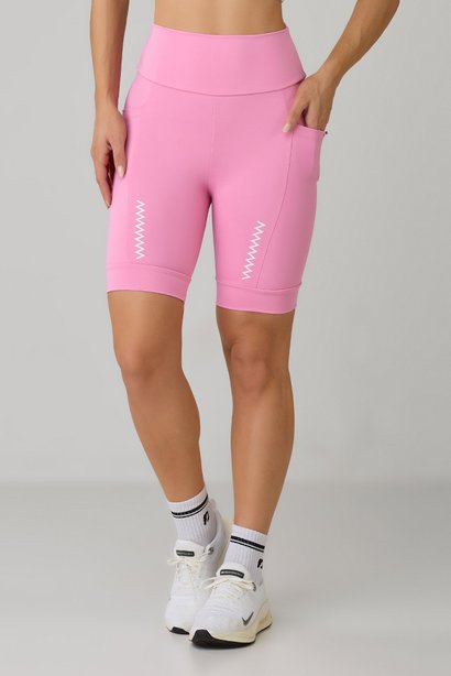 Short Bermuda Feminina Rosa Poliamida Academia Epulari